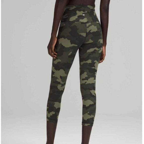 Lululemon Align High-Rise Crop 23" Heritage 365 Camo Medium Olive Multi - Picture 5 of 5